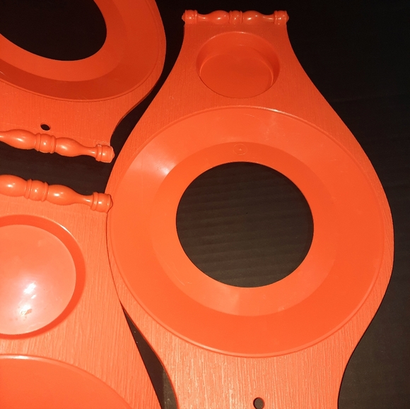 Vintage Dining Vintage Mcm Retro Paper Plate Cup Holder Lap Tray